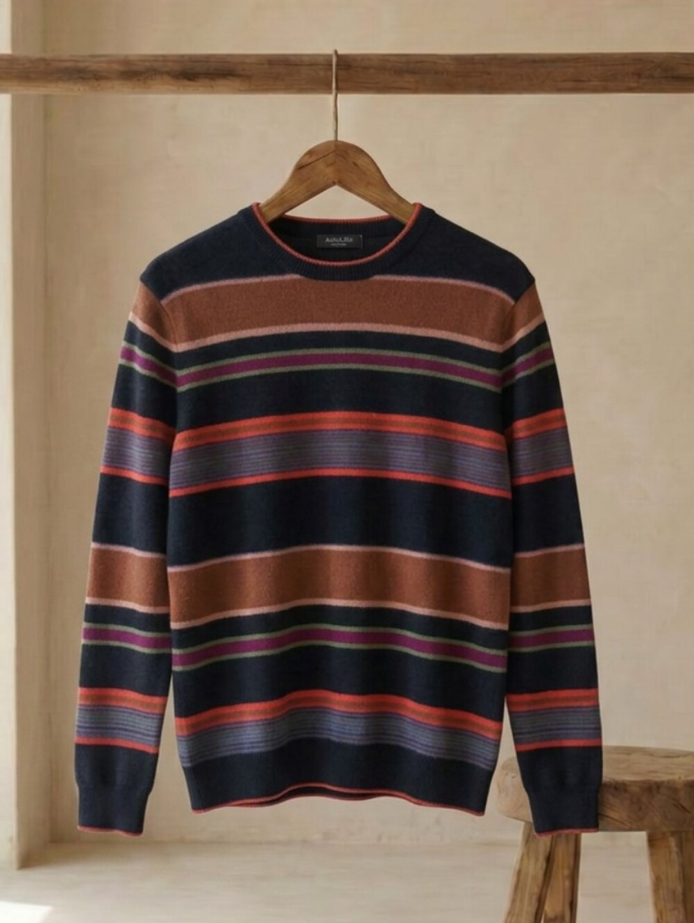 Scotch & Soda Multicolor Colorblock Crewneck Sweater